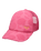 Girls Sweet Lil Heart Trucker Cap in Sangria Sunset Shell Dreams