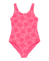 Girls Shell Dream One Piece Swimsuit in Sangria Sunset Shell Dreams