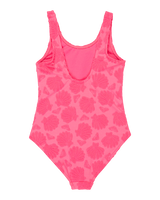 Girls Shell Dream One Piece Swimsuit in Sangria Sunset Shell Dreams