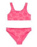 Girls Shell Dream Bralette Bikini Set in Sangria Sunset Shell Dreams
