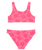 Girls Shell Dream Bralette Bikini Set in Sangria Sunset Shell Dreams