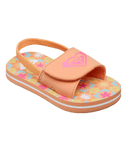 Girls Finn Sandals in White, Orange & Pink