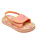 Girls Finn Sandals in White, Orange & Pink