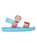 Girls Cage Sandals in White, Orange & Pink
