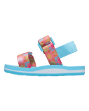 Girls Cage Sandals in White, Orange & Pink