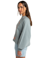 The RVCA Womens Keep Growing Crew Sweatshirt in Lead