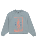 The RVCA Womens Keep Growing Crew Sweatshirt in Lead