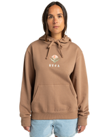 The RVCA Womens Moon and Stars Hoodie in Sonora Brown