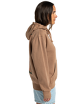 The RVCA Womens Moon and Stars Hoodie in Sonora Brown