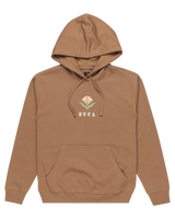 The RVCA Womens Moon and Stars Hoodie in Sonora Brown