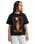 The RVCA Womens Keep Growning T-Shirt in Black