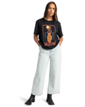 The RVCA Womens Keep Growning T-Shirt in Black