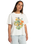 The RVCA Womens Wildflower Snake T-Shirt in Salt