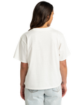 The RVCA Womens Wildflower Snake T-Shirt in Salt
