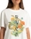 The RVCA Womens Wildflower Snake T-Shirt in Salt