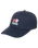 The RVCA Mens Mosaic Clipback Cap in Dark Denim