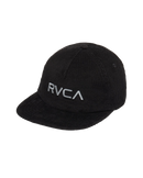 Big RVCA Cord Snapback Cap in Black