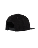 Big RVCA Cord Snapback Cap in Black