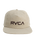 Big RVCA Cord Snapback Cap in Silver Bleach