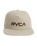 Big RVCA Cord Snapback Cap in Silver Bleach