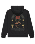 The RVCA Mens Roses Poster Hoodie in Black