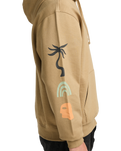 The RVCA Mens Deep Think Hoodie in Coyote