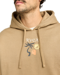 The RVCA Mens Deep Think Hoodie in Coyote