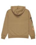 The RVCA Mens Deep Think Hoodie in Coyote