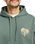 The RVCA Mens Flower Balance Hoodie in Balsam Green