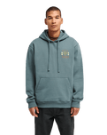 The RVCA Mens Iris Hoodie in Balsam Green