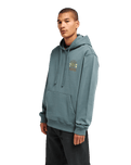 The RVCA Mens Iris Hoodie in Balsam Green