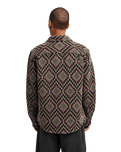 The RVCA Mens Rvca Blanket Shirt in Wood