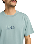 The RVCA Mens Benj Battle T-Shirt in Lead