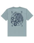 The RVCA Mens Benj Battle T-Shirt in Lead