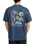 The RVCA Mens Deep Think T-Shirt in Moody Blue