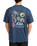 The RVCA Mens Deep Think T-Shirt in Moody Blue