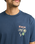 The RVCA Mens Deep Think T-Shirt in Moody Blue