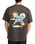 The RVCA Mens Pegasus T-Shirt in Pirate Black
