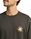The RVCA Mens Pegasus T-Shirt in Pirate Black