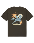 The RVCA Mens Pegasus T-Shirt in Pirate Black