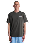 The RVCA Mens The Fool T-Shirt in Garage Blue