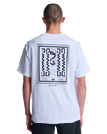 The RVCA Mens Antonia Figueiredo Amaze Snake T-Shirt in White