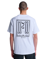 The RVCA Mens Antonia Figueiredo Amaze Snake T-Shirt in White