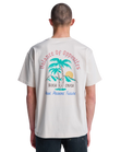 The RVCA Mens Frond Mural T-Shirt in Moonbeam