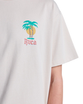 The RVCA Mens Frond Mural T-Shirt in Moonbeam