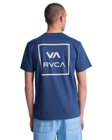 The RVCA Mens All The Ways T-Shirt in Moody Blue