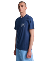 The RVCA Mens All The Ways T-Shirt in Moody Blue