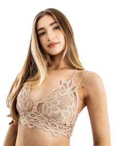 The Free People Womens Adella Bralette in Nude