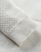 The Passenger Womens Cove 2.0 Knitted Hoodie in Off White