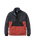 The Passenger Mens Woodland 1/2 Zip Fleece Jacket in Redwood & Charcoal